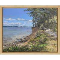 Peter Witt: Bild 'Brodtener Steilufer' (2025) (Original / Unikat), gerahmt
