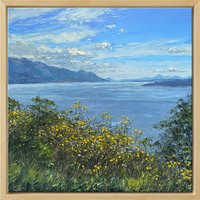Peter Witt: Bild 'Frühlingsblumen in Dalmatien' (2024) (Original / Unikat), gerahmt