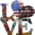 Peter Wolframm: Bild 'Hommage an Robert Indiana' (2022) (Original / Unikat)