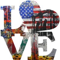 Peter Wolframm: Bild 'Hommage an Robert Indiana' (2022) (Original / Unikat)