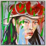 Petra Girschewski: Bild 'Schwarzwaldmädel 8' (2021) (Original / Unikat), gerahmt