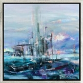 Robert Hettich: Bild 'Faro' (2025) (Original / Unikat), gerahmt