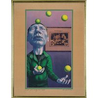 Rudolf Hausner: Bild 'Wandertag 3b', gerahmt