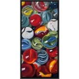 Sabine Schramm: Bild 'Marbles II | Murmeln' (2023) (Original / Unikat), gerahmt