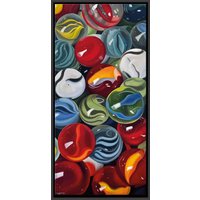 Sabine Schramm: Bild 'Marbles II | Murmeln' (2023) (Original / Unikat), gerahmt