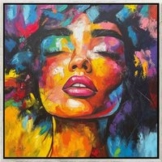 Sabrina Seck: Bild 'In my Thoughts' (2025) (Original / Unikat), gerahmt