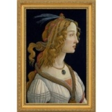 Sandro Botticelli: Bild 'Weibliches Idealbildnis' (ca. 1480), gerahmt