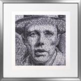 SAXA: Bild 'Josef Beuys' (2021), gerahmt