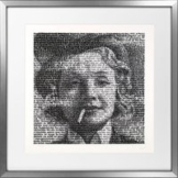 SAXA: Bild 'Marlene Dietrich' (2023), gerahmt