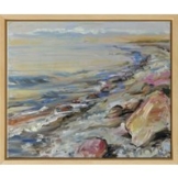 Sibylle Bross: Bild 'Abendlicht' (2021) (Original / Unikat), gerahmt