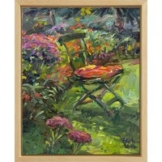 Sibylle Bross: Bild 'Herbstsonne' (2023) (Original / Unikat), gerahmt