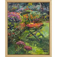 Sibylle Bross: Bild 'Herbstsonne' (2023) (Original / Unikat), gerahmt
