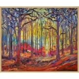 Sibylle Bross: Bild 'Hochwald' (2023) (Original / Unikat), gerahmt