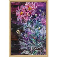 Sibylle Bross: Bild 'Lilac Times' (2020) (Original / Unikat), gerahmt