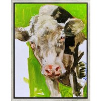 Sigurd Wendland: Bild 'Kuhportrait' (2019) (Original / Unikat), gerahmt