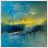 Susann Ohlendorf: Bild 'A Wave of Gold' (2026) (Original / Unikat), gerahmt