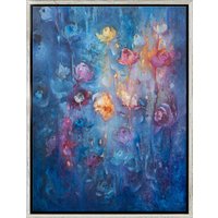 Susann Ohlendorf: Bild 'Blue Motion' (2023) (Original / Unikat), gerahmt