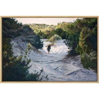 Susanne Wind: Bild 'A través de la duna' (2022) (Original / Unikat), gerahmt