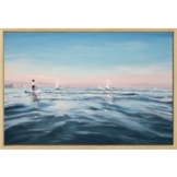 Susanne Wind: Bild 'Auf dem Wasser' (2021) (Original / Unikat), gerahmt
