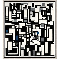 Theo van Doesburg: Bild 'Komposition IX, Opus 18 (Abstraktion der Kartenspieler)' (1917), gerahmt