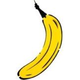 Thomas Baumgärtel: Wandobjekt 'Cut Out Banane'