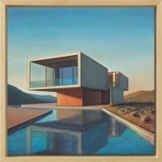 Tobias Stutz: Bild 'House sAlbot XIX' (2024) (Original / Unikat), gerahmt