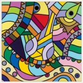 Ukata Arua: Bild 'Kissing Elephants', gerahmt