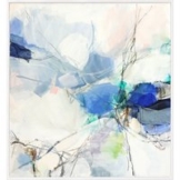 Ulrike Int-Veen: Bild 'o.T. (Blau)' (2021) (Original / Unikat), gerahmt