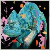 Uwe Fehrmann: Bild 'Quo Vadis? Nr. 3, Chamäleon' (2022) (Original / Unikat), gerahmt