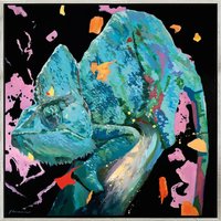 Uwe Fehrmann: Bild 'Quo Vadis? Nr. 3, Chamäleon' (2022) (Original / Unikat), gerahmt