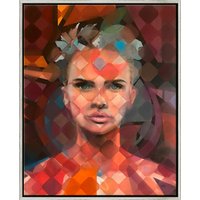 Valentina Andrees: Bild 'Gerade heraus' (2023) (Original / Unikat), gerahmt
