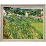 Vincent van Gogh: Bild 'Weinberge mit Blick auf Auvers' (1890), gerahmt
