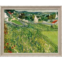 Vincent van Gogh: Bild 'Weinberge mit Blick auf Auvers' (1890), gerahmt