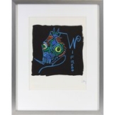 Wifredo Lam: Bild 'La Lettera W', gerahmt