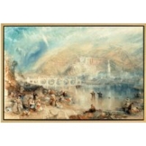 William Turner: Bild 'Heidelberg mit einem Regenbogen' (um 1841), gerahmt