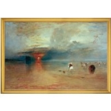 William Turner: Bild 'Strand von Calais' (1830), gerahmt